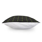 Green Heartbeat Pattern Print Pillow Cover