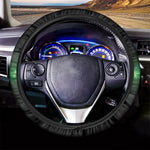 Green Heartbeat Print Car Steering Wheel Cover