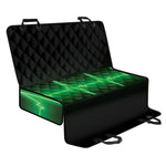 Green Heartbeat Print Pet Car Back Seat Cover