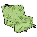 Green Hemp Leaves Pattern Print Pet Car Back Seat Cover