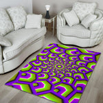 Green Hive Moving Optical Illusion Area Rug GearFrost