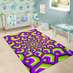 Green Hive Moving Optical Illusion Area Rug GearFrost