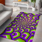 Green Hive Moving Optical Illusion Area Rug GearFrost