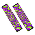 Green Hive Moving Optical Illusion Car Seat Belt Covers