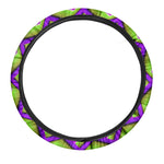 Green Hive Moving Optical Illusion Car Steering Wheel Cover