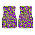 Green Hive Moving Optical Illusion Front Car Floor Mats
