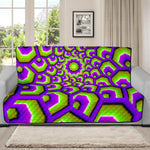 Green Hive Moving Optical Illusion Futon Protector