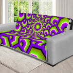 Green Hive Moving Optical Illusion Futon Protector