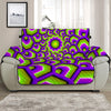 Green Hive Moving Optical Illusion Half Sofa Protector