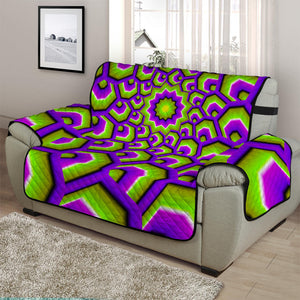 Green Hive Moving Optical Illusion Half Sofa Protector