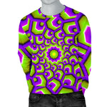 Green Hive Moving Optical Illusion Men's Crewneck Sweatshirt GearFrost