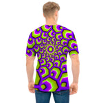 Green Hive Moving Optical Illusion Men's T-Shirt