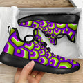 Green Hive Moving Optical Illusion Mesh Knit Shoes