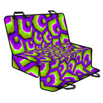 Green Hive Moving Optical Illusion Pet Car Back Seat Cover
