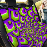 Green Hive Moving Optical Illusion Pet Car Back Seat Cover