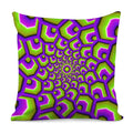 Green Hive Moving Optical Illusion Pillow Cover
