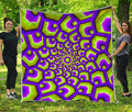 Green Hive Moving Optical Illusion Quilt