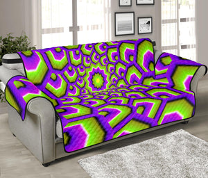 Green Hive Moving Optical Illusion Sofa Protector