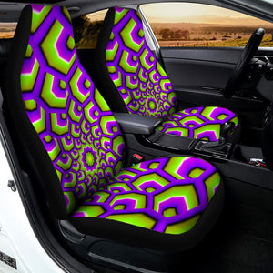 Green Hive Moving Optical Illusion Universal Fit Car Seat Covers