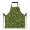 Green Hop Cone Pattern Print Apron