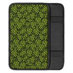 Green Hop Cone Pattern Print Car Center Console Cover