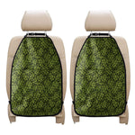 Green Hop Cone Pattern Print Car Seat Organizers