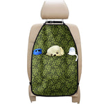 Green Hop Cone Pattern Print Car Seat Organizers