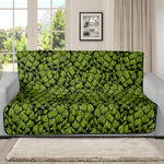 Green Hop Cone Pattern Print Futon Protector