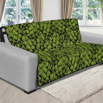 Green Hop Cone Pattern Print Futon Protector