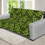 Green Hop Cone Pattern Print Futon Protector