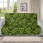 Green Hop Cone Pattern Print Futon Protector