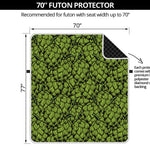 Green Hop Cone Pattern Print Futon Protector