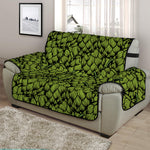 Green Hop Cone Pattern Print Half Sofa Protector