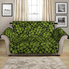 Green Hop Cone Pattern Print Loveseat Protector