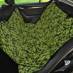 Green Hop Cone Pattern Print Pet Car Back Seat Cover