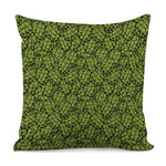 Green Hop Cone Pattern Print Pillow Cover