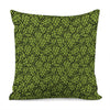 Green Hop Cone Pattern Print Pillow Cover