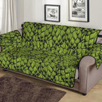 Green Hop Cone Pattern Print Sofa Protector