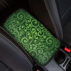 Green Irish Saint Patrick's Day Print Car Center Console Cover