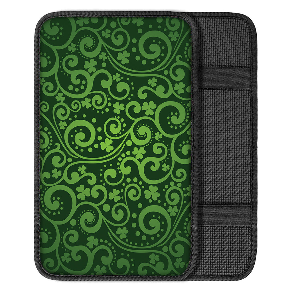 Green Irish Saint Patrick's Day Print Car Center Console Cover