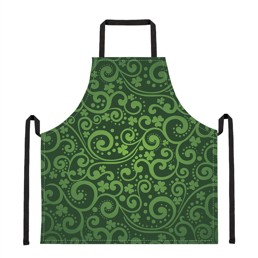 Green Irish Saint Patrick's Day Print Apron