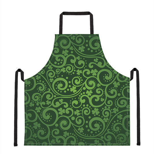 Green Irish Saint Patrick's Day Print Apron