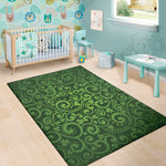 Green Irish Saint Patrick's Day Print Area Rug