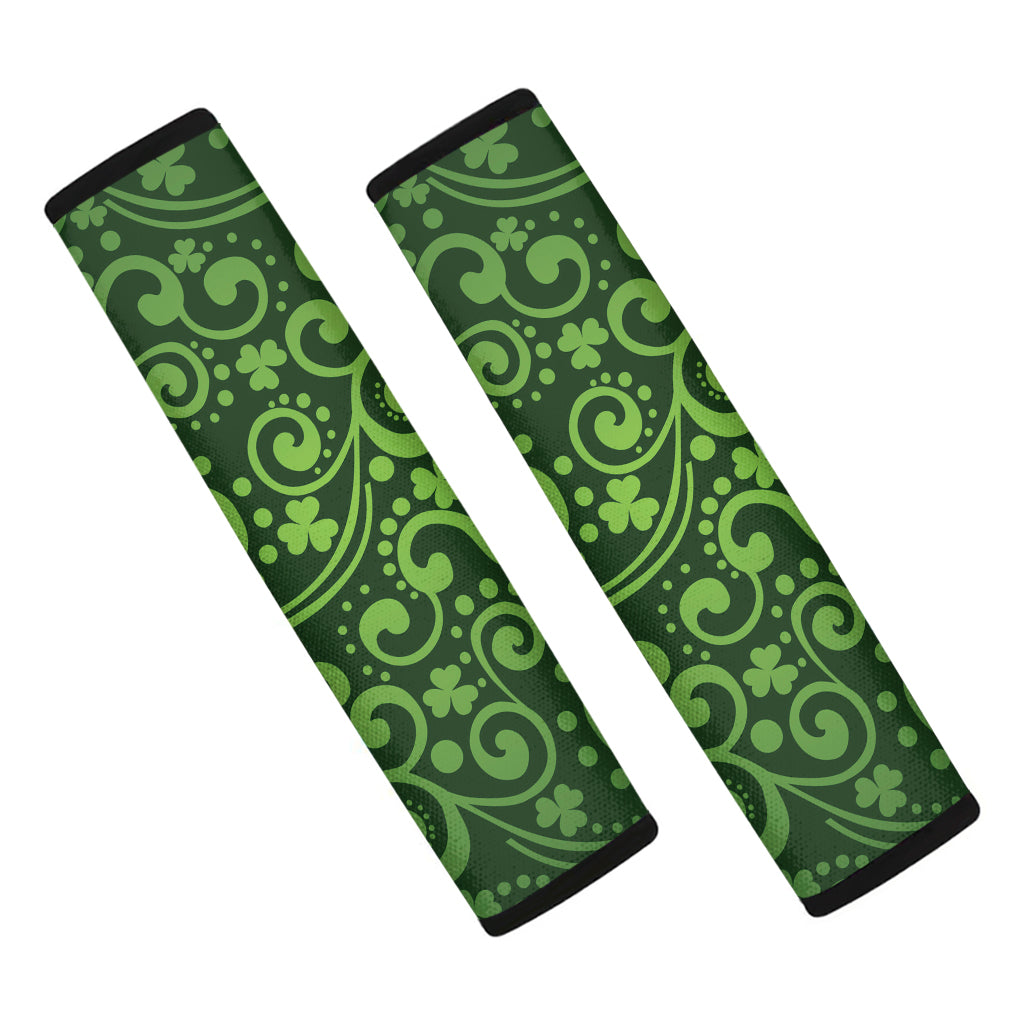 Green Irish Saint Patrick's Day Print Car Seat Belt Covers