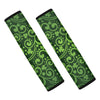 Green Irish Saint Patrick's Day Print Car Seat Belt Covers