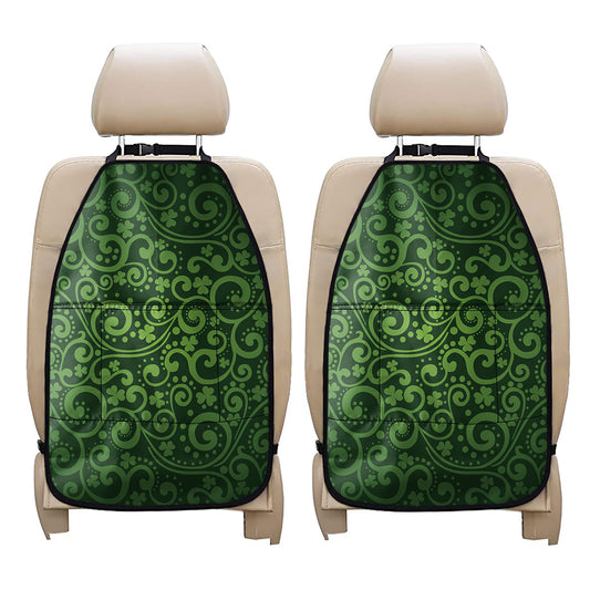 Green Irish Saint Patrick's Day Print Car Seat Organizers