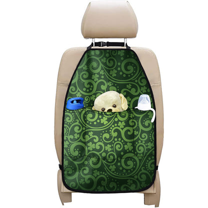 Green Irish Saint Patrick's Day Print Car Seat Organizers