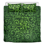 Green Irish Saint Patrick's Day Print Duvet Cover Bedding Set