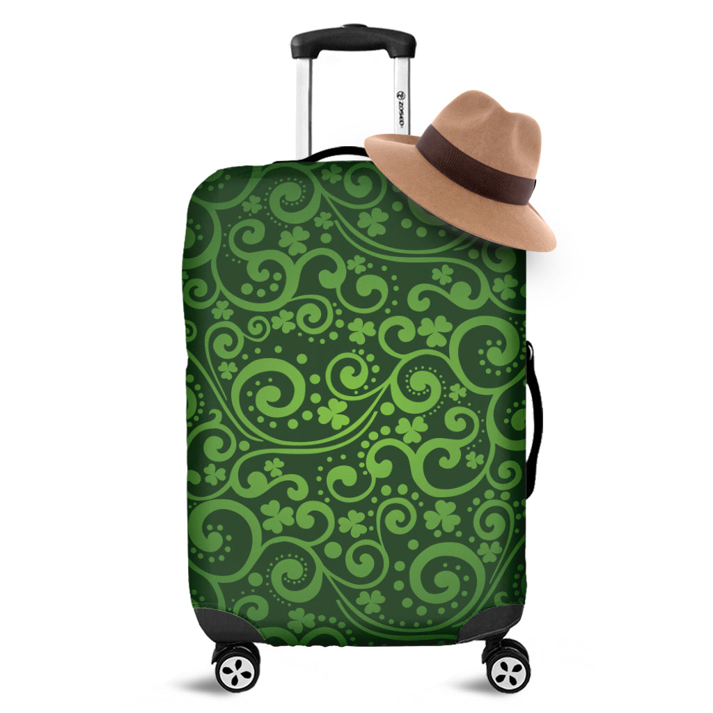 Green Irish Saint Patrick's Day Print Luggage Cover