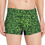 Green Irish Saint Patrick's Day Print Men's Boxer Briefs